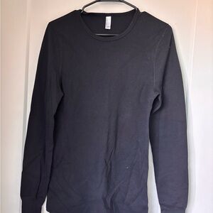 American Apparel Black Long Sleeve Thermal Tee
